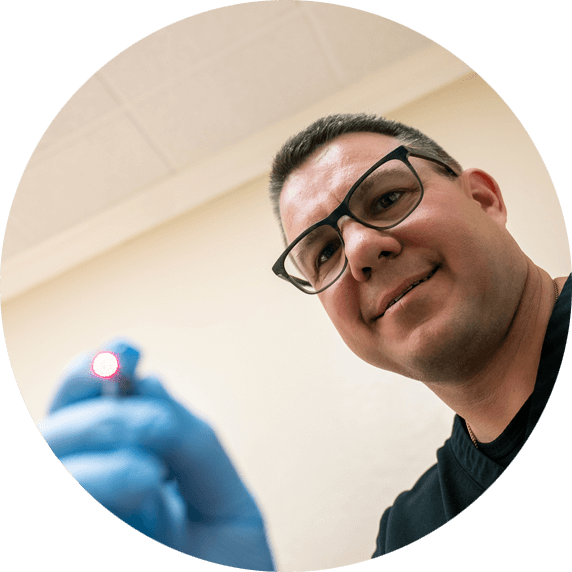 dr cravatt performing lapip dental procedure